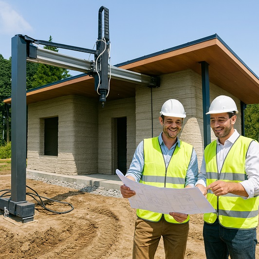 Sustainability-In-Tech : New Homes 3D Printed From Soil