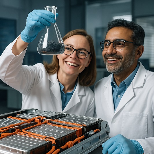 Sustainability-In-Tech : New Synthetic Graphite Boost EV Battery Lifespan by 30%
