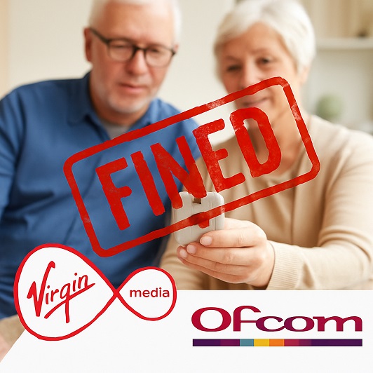 Featured Article : Ofcom Fines Virgin Media £23.8 Million