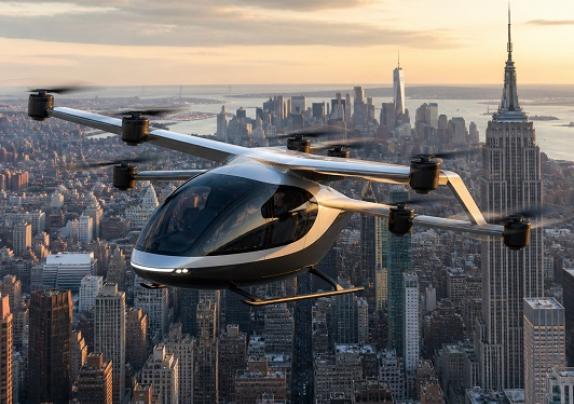 Sustainability-in-Tech : Electric Air Taxis Fly Over New York