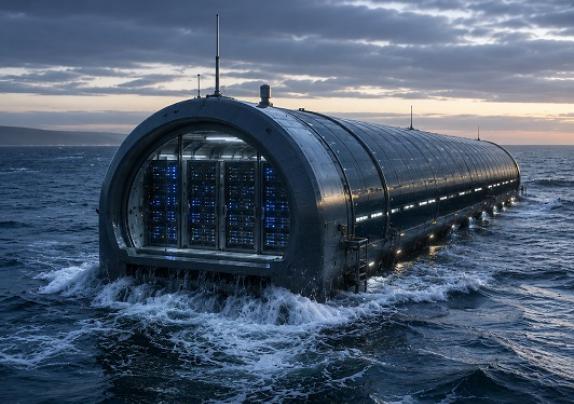 Sustainability-in-Tech : Floating AI Data Centres Powered By Ocean Waves