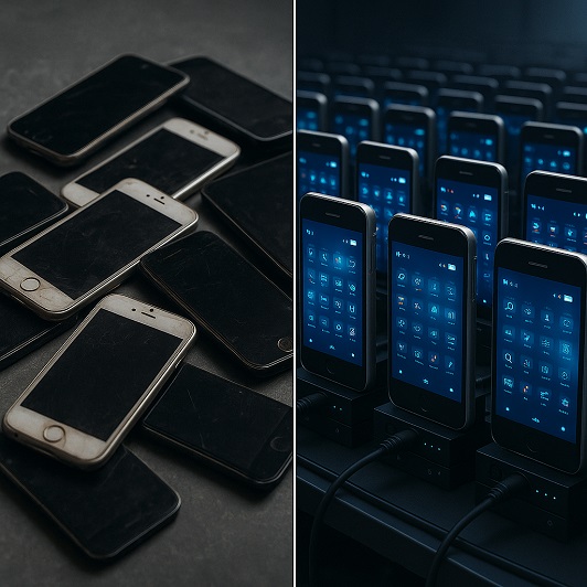 Sustainability-In-Tech : Old Smartphones Find A Second Life As Tiny Data Centres