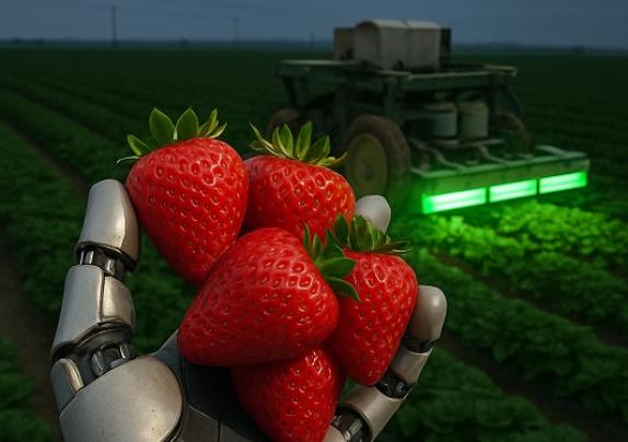 Sustainability-In-Tech : Robots Cut Strawberry Pesticides