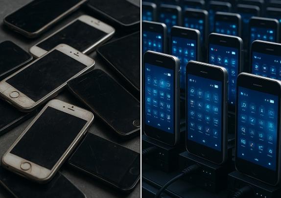 Sustainability-In-Tech : Old Smartphones Find A Second Life As Tiny Data Centres